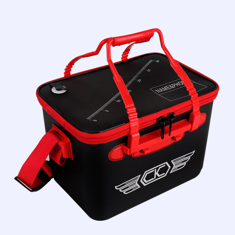 CK 기포기구멍 어깨끈 네임텍 줄자 하드 밑밥통 40L 블랙 바칸 보조가방