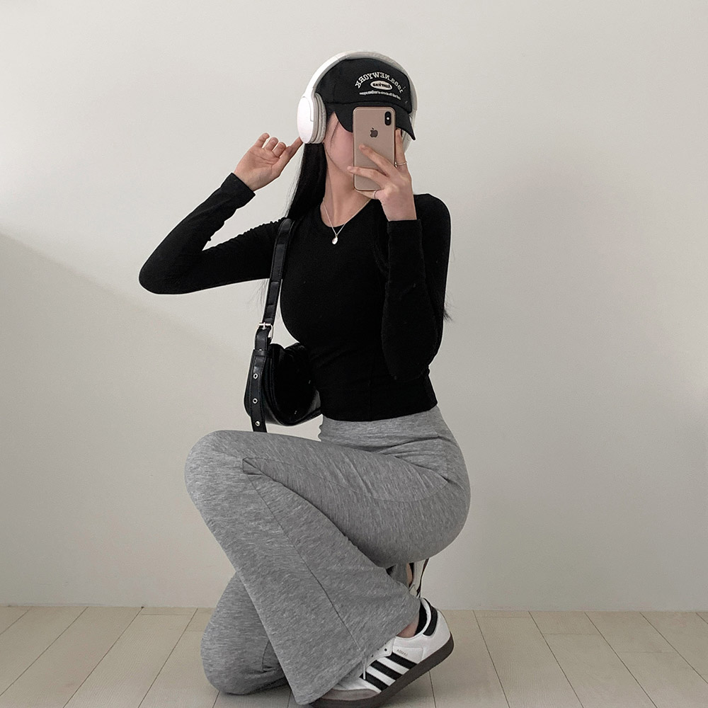 [숏&롱 2기장/y존부각X] 치트키 부츠컷 레깅스 밴딩 쫀쫀 슬림 홈트 필라테스 요가 운동 헬스 섹시 글램 데일리 바지 팬츠 상세 이미지 34