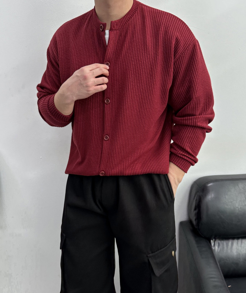 [M~5XL] 빅사이즈 2타입 라운드 브이넥 골지 가디건 6컬러 하객룩 트위드 자켓 상세 이미지 43