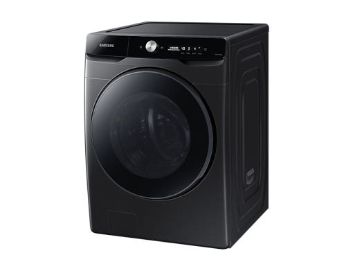 삼성 AI 세탁기 WF21DG6650BV 블랙캐비어 색상 전면 이미지