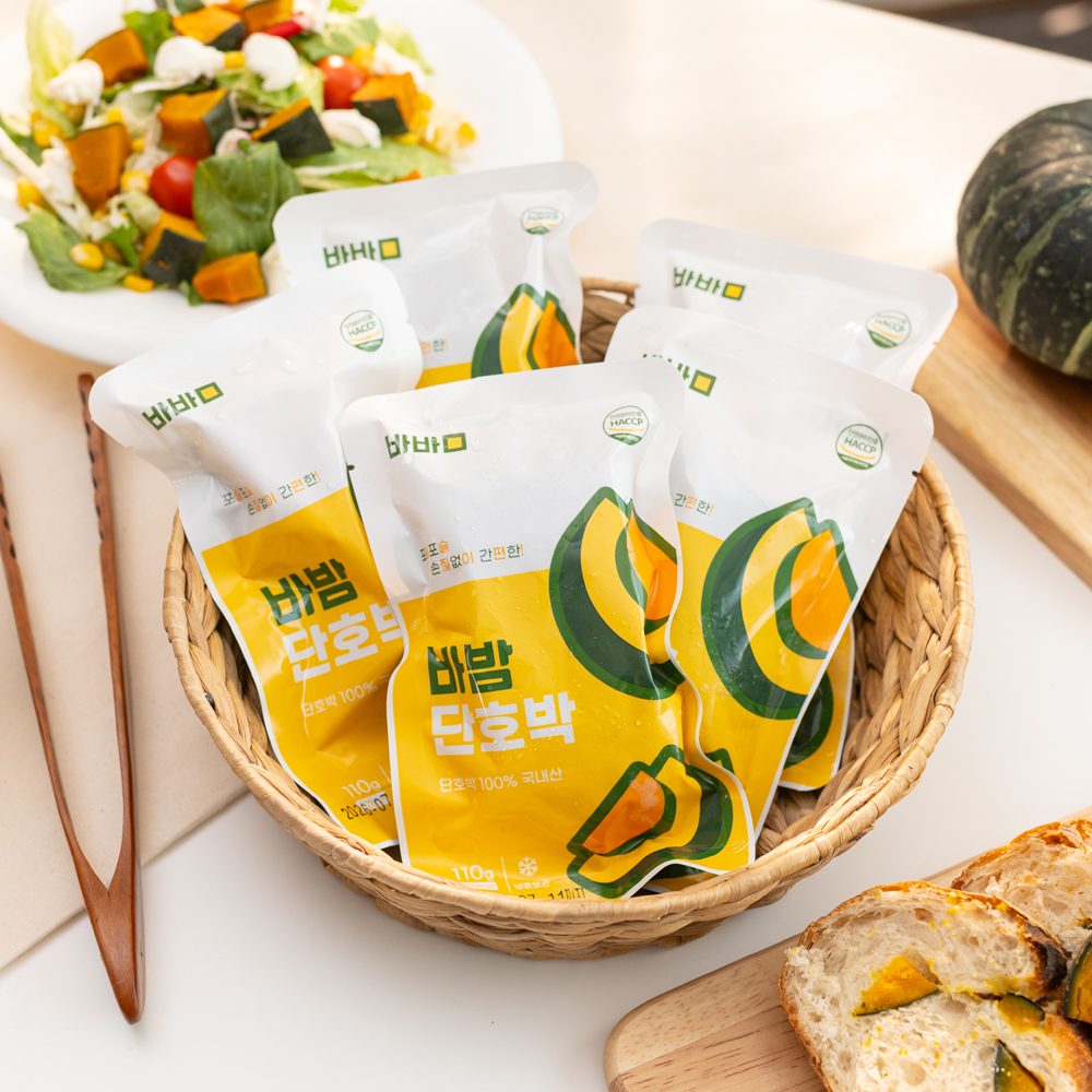 바밤 단호박 국내산 손질 냉동 찐 밤호박 110g, 10개 이미지 4