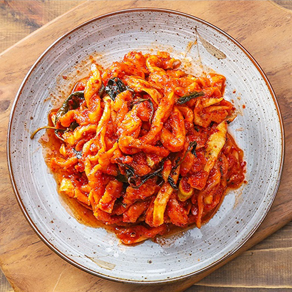 [아침10시이전 당일출고] 김치대통령 무말랭이무침 오득오득 감칠맛 국내산 고춧가루 사용 500g, 1개 - 상품 이미지