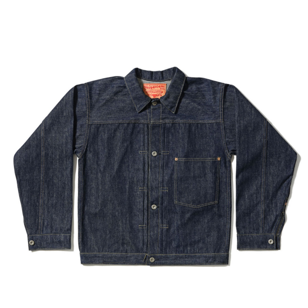버즈릭슨 청자켓 SUGAR CANE Super Denim Collectibles 10 14oz BLUE BLOUSE S1945 MODEL 25SS SC19010 - 메인 이미지