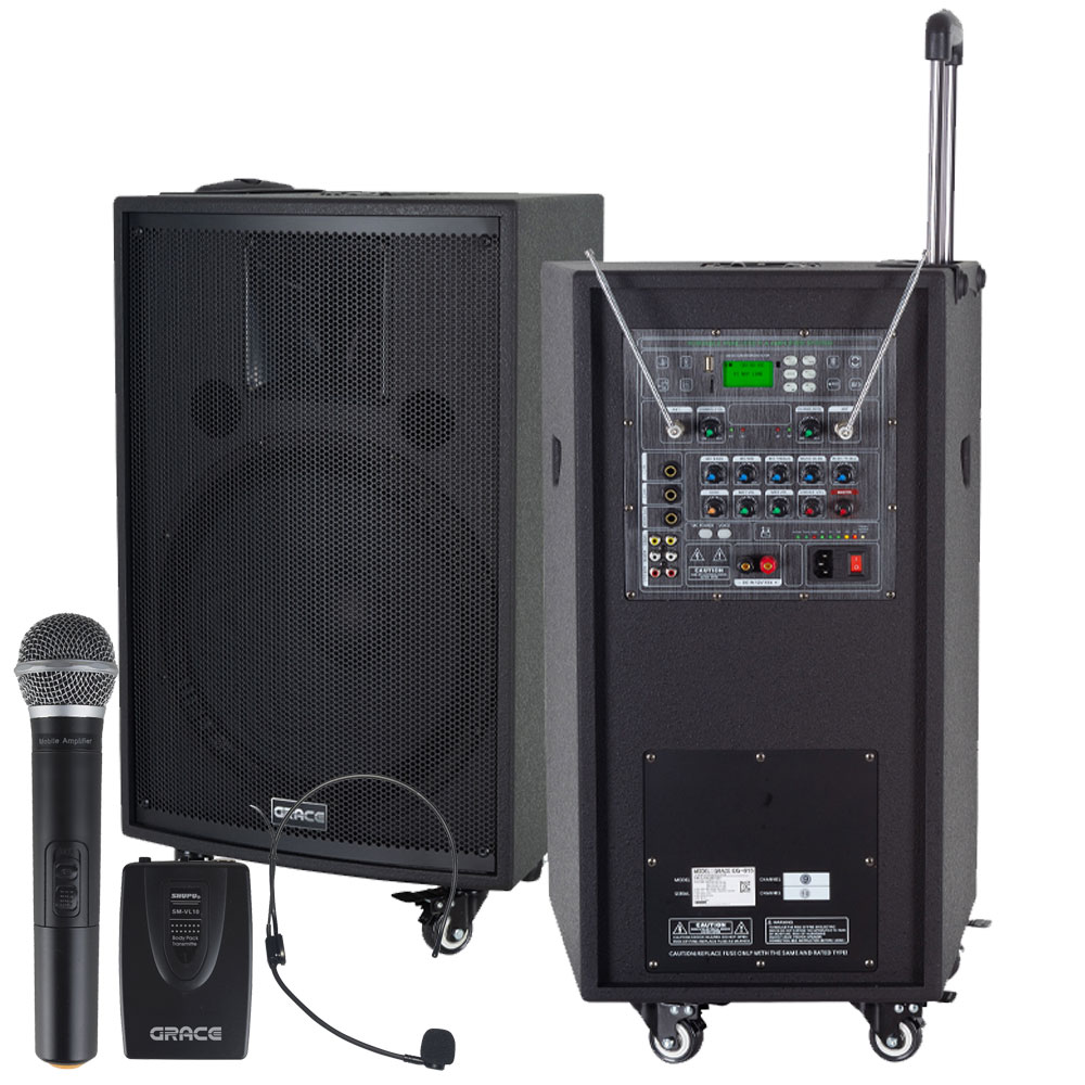 카날스 그레이스 EG-615 이동식앰프 스피커 마이크 충전식 야외용 행사용 앰프 600W