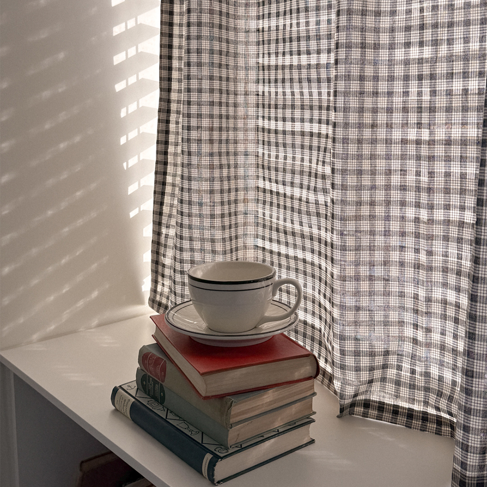 마리엔젤 빈티지 로즈베일리 가리개 창문 커튼 공간분리 가림막 커텐 테이블보 호환 XS