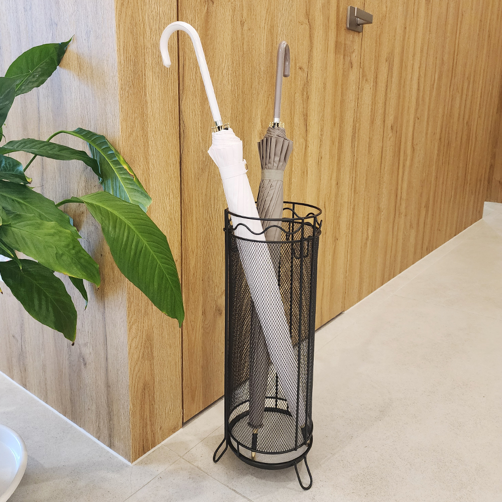 노바리빙 규조토 우산꽂이 개업선물 모던 인테리어 우산 정리대 거치대 업소용 카페 블랙 원형