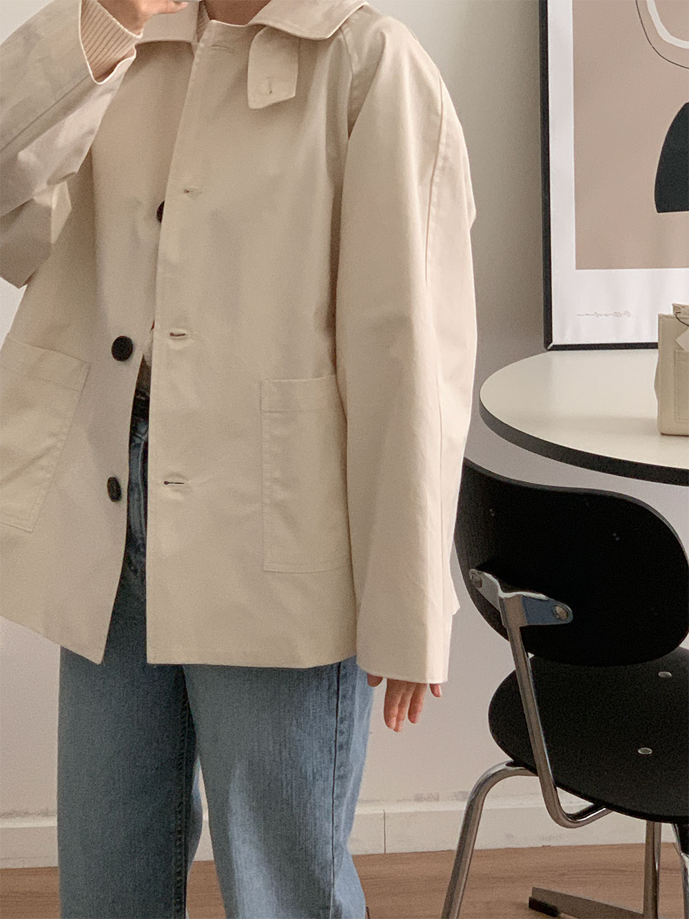 [키작녀]블럼 스트레이트 일자 청바지 데님 상세 이미지 18