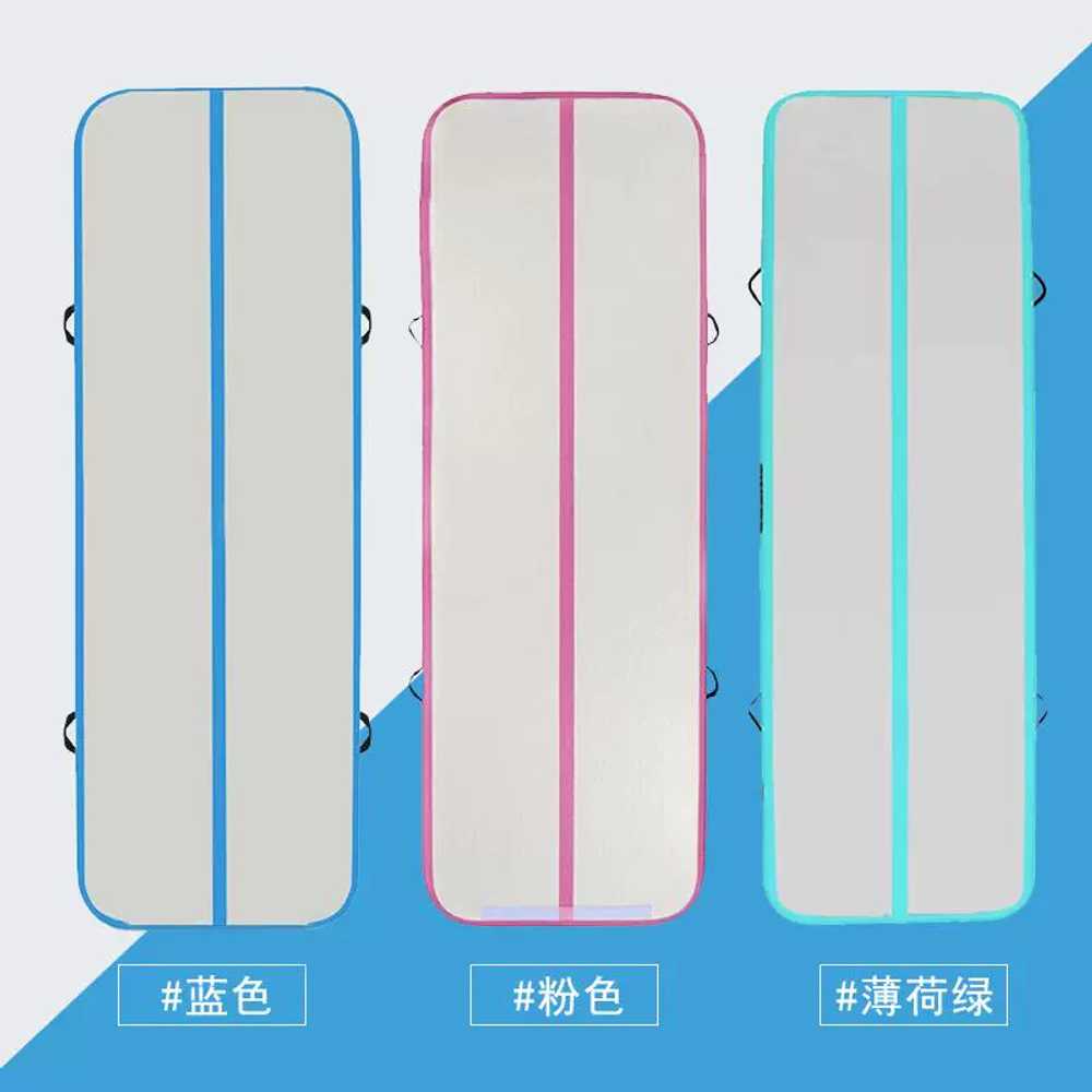 체조매트 높이 뛰기 보호 체육 구르기 착지 충격 흡수 블루 100x200cmx10cm - 상세 이미지 5