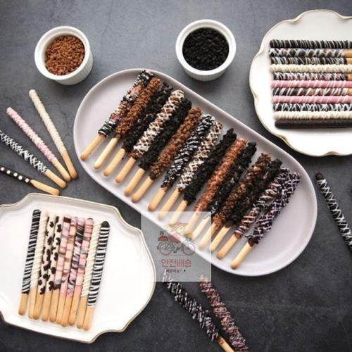 발렌타인데이 수제초콜릿 선물 재료 키트 메이크마인 P8 심플 크런치 막대과자 만들기세트 : 로뎀스토리21