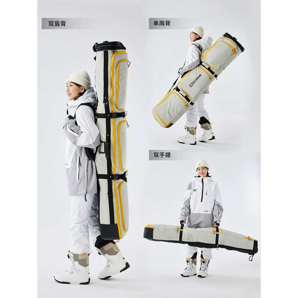 보호 스노우보드 케이스 팀복 상품 수납함 스크래치 커버 카키(바퀴없음)160x35cm - 상세 이미지 4