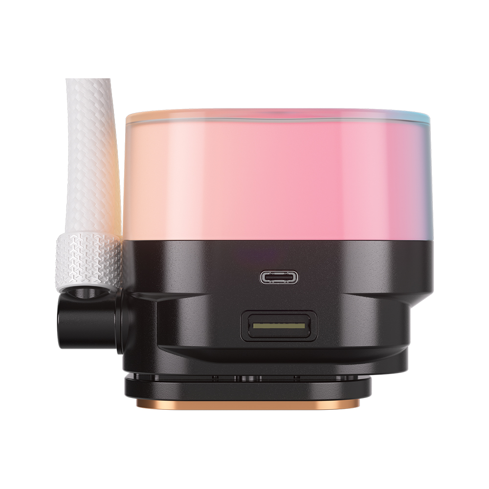 커세어 iCUE LINK TITAN 240 RX LCD 수냉쿨러 화이트 - 상세 이미지 4