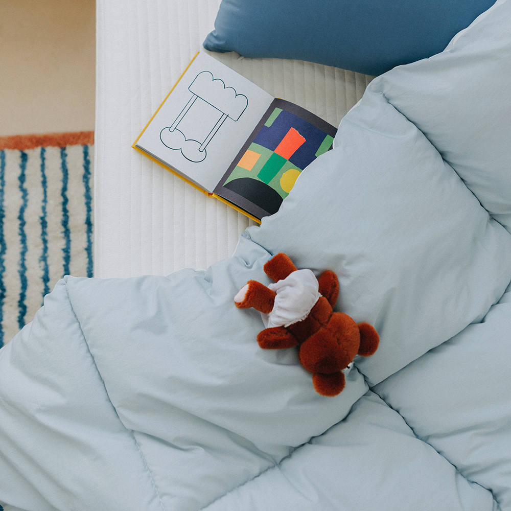 올포홈 비스킷 모달 차렵이불 솜이불 고밀도 양면 체온조절 키즈 유아 레몬 슈퍼싱글