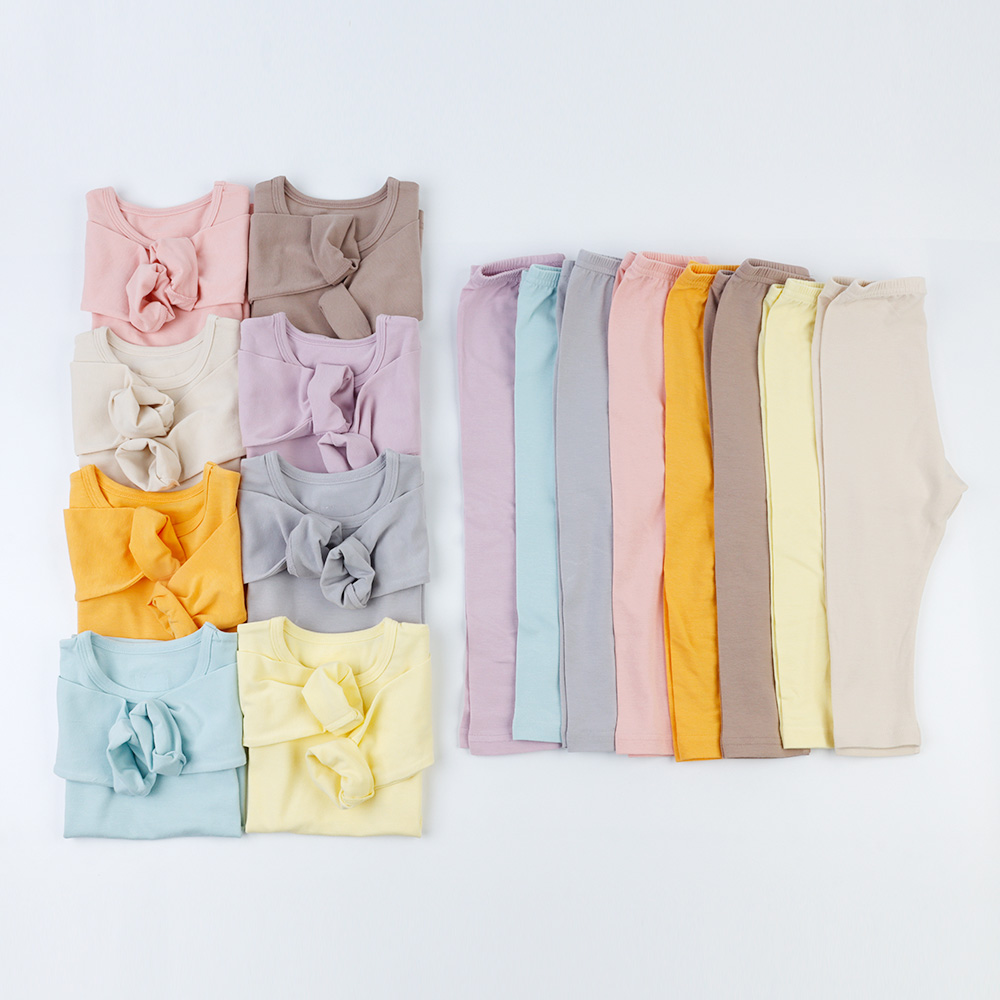 5+1 가을 겨울 긴팔 아기실내복 유아 치즈 모달 신생아 아기 내복 내의 밤부 배앓이 돌