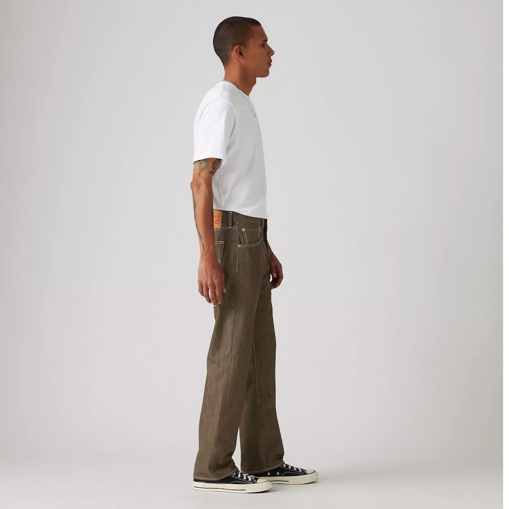 리바이스 오리지널 501 Shrink-to-fit 남성 청바지 Dark Brown - 상세 이미지 3