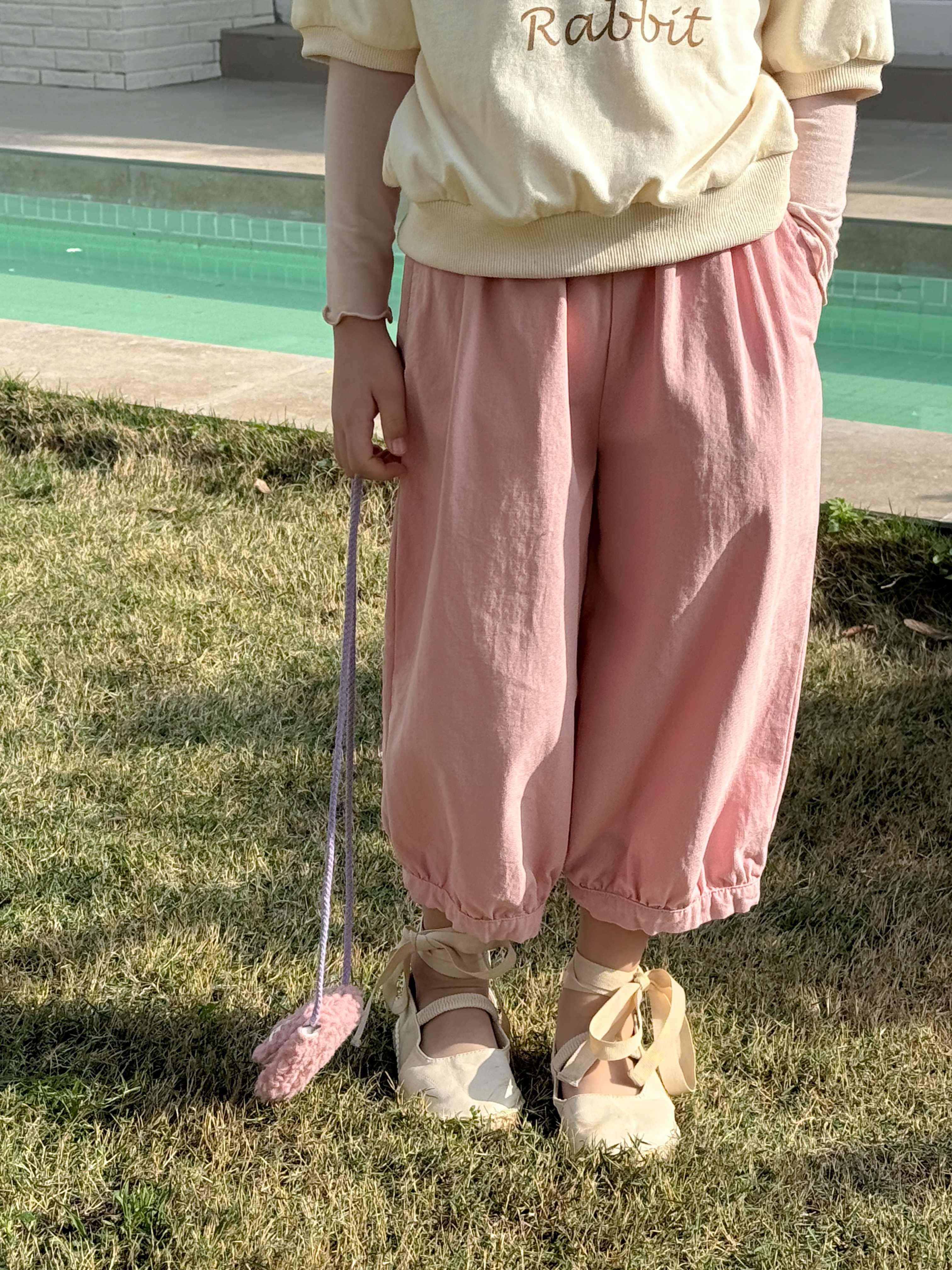 Irene's Closet 토끼 프린트 루즈핏 5부 소매 맨투맨 유아 주니어 봄 여름 이미지 8