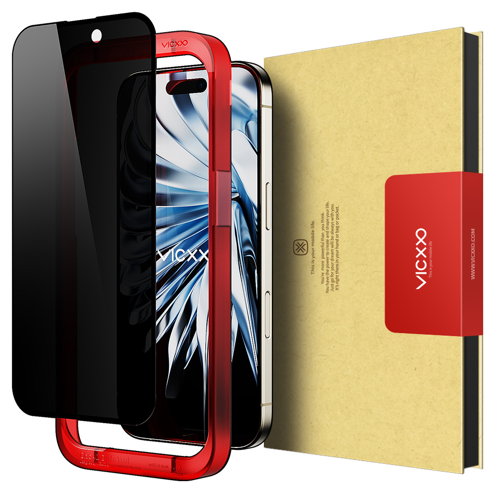 빅쏘 4D 사생활보호필름 강화유리 아이폰16, 1매입