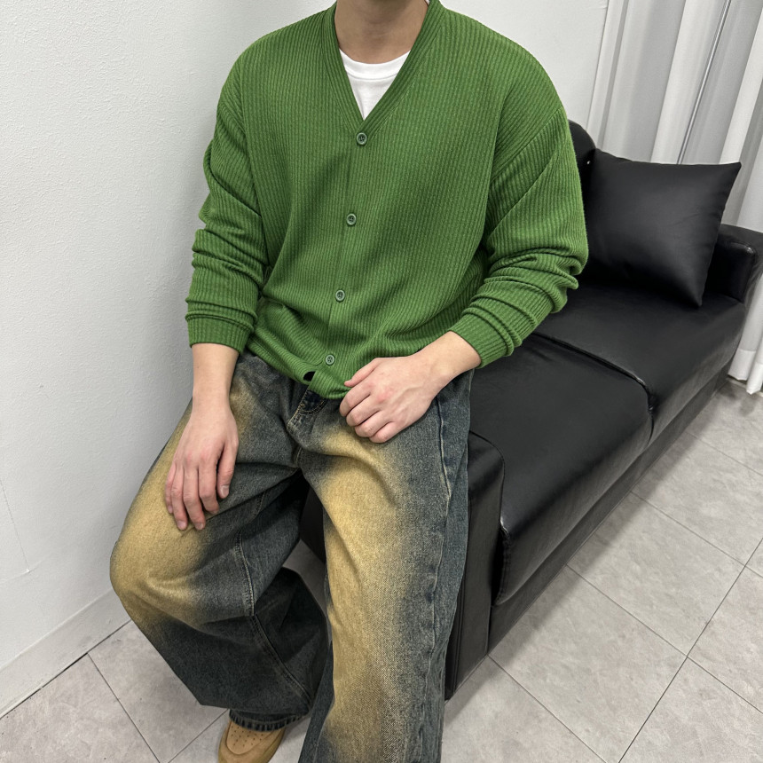[M~5XL] 빅사이즈 2타입 라운드 브이넥 골지 가디건 6컬러 하객룩 트위드 자켓 상세 이미지 39