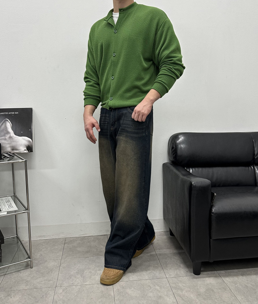 [M~5XL] 빅사이즈 2타입 라운드 브이넥 골지 가디건 6컬러 하객룩 트위드 자켓 상세 이미지 36