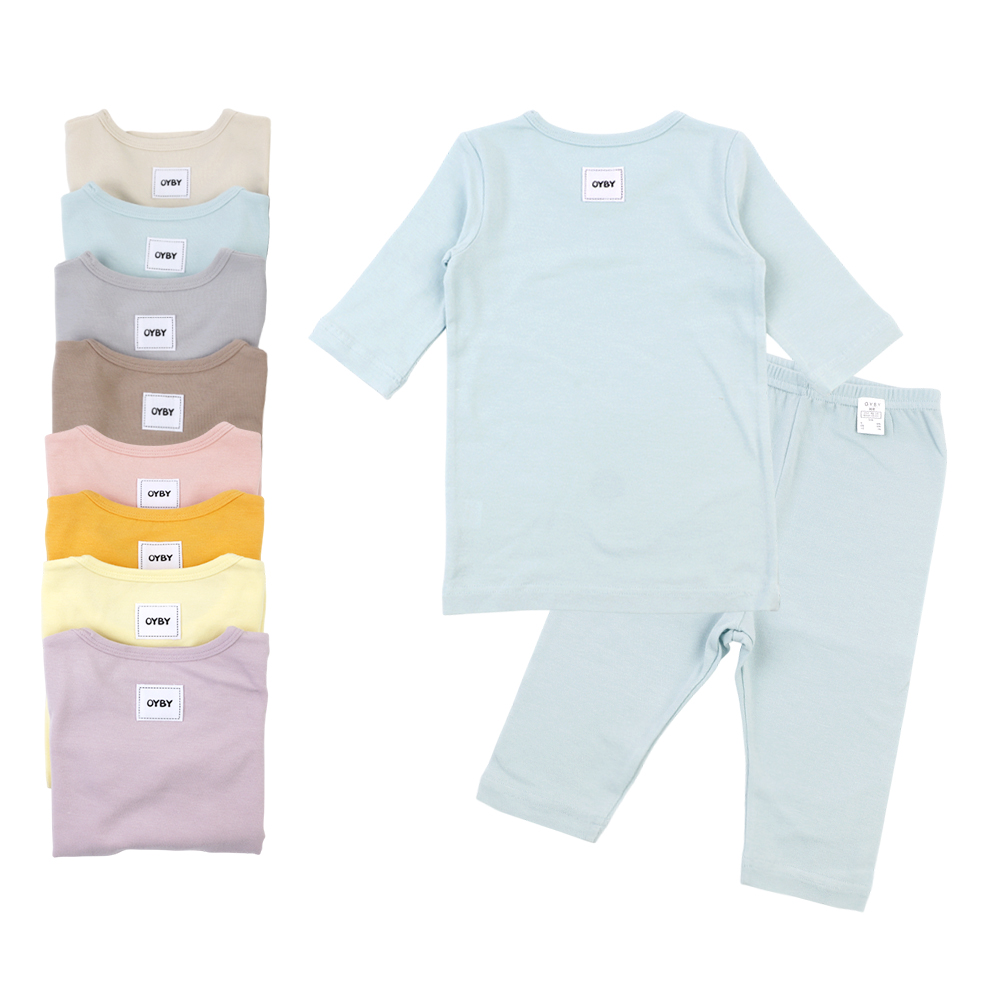 5+1 7부내의 아기내복 가을 겨울 밤부 매쉬 치즈 유아 아기실내복 신생아 배앓이방지 돌