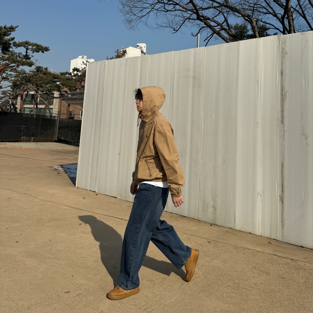 남자 와이드 청바지 투턱 연청 진청 흑청 데님 팬츠 - 상세 이미지 4