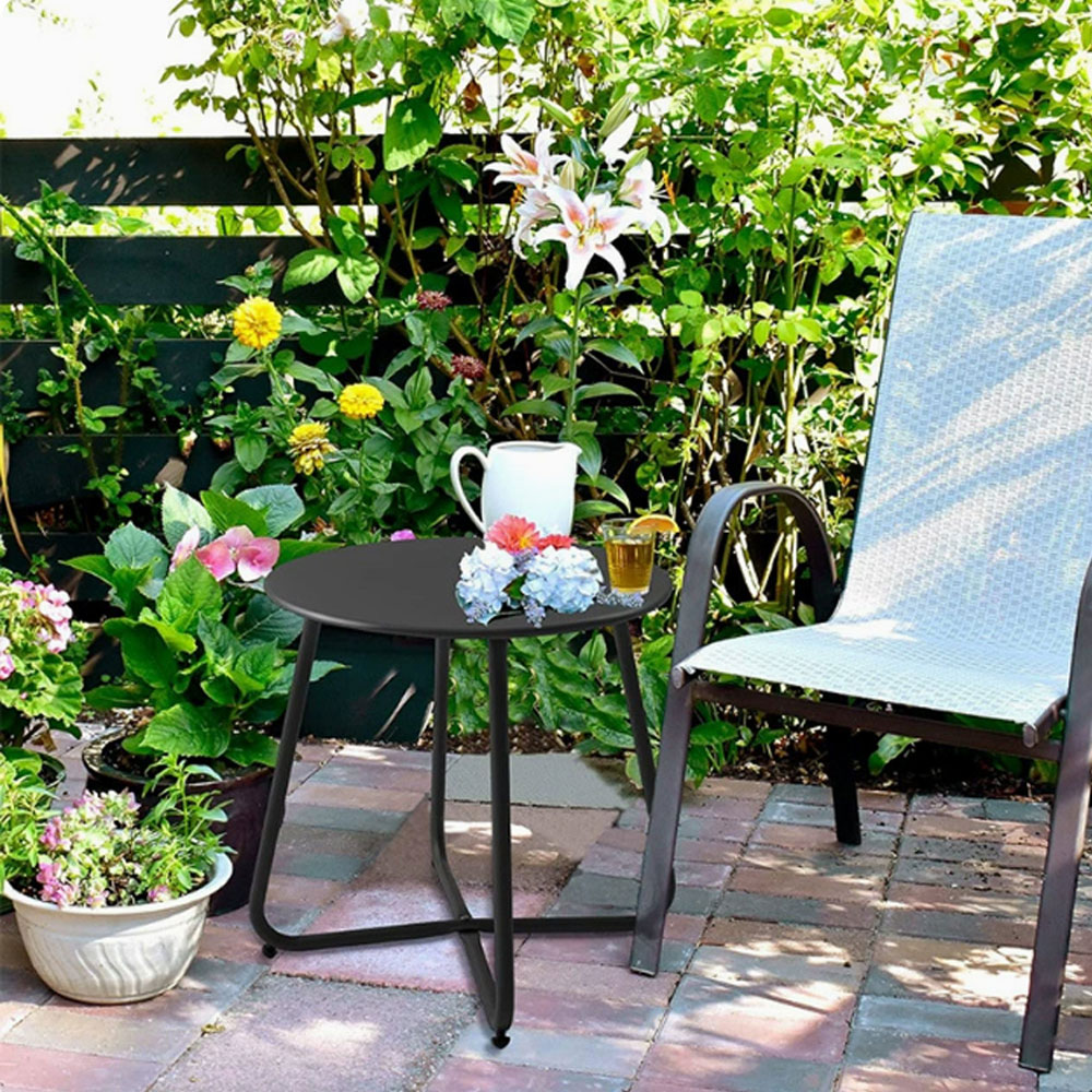 거실 창가 베란다 쇼파옆 테이블 원형 사이드 미니 티 테이블