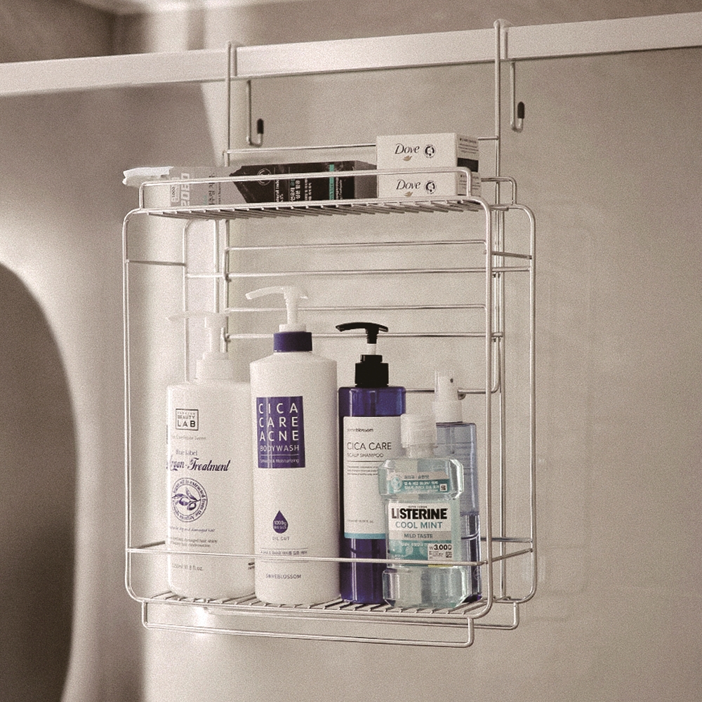 100% 국내생산 쏘우리프 올스텐 탈부착 샤워부스선반 무타공 욕실선반 다용도선반