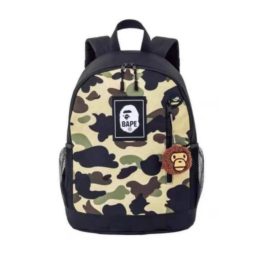 베이프 백팩, bape, 학생배낭, 마일로 키링, 일본잡지부록, 가성비 백팩