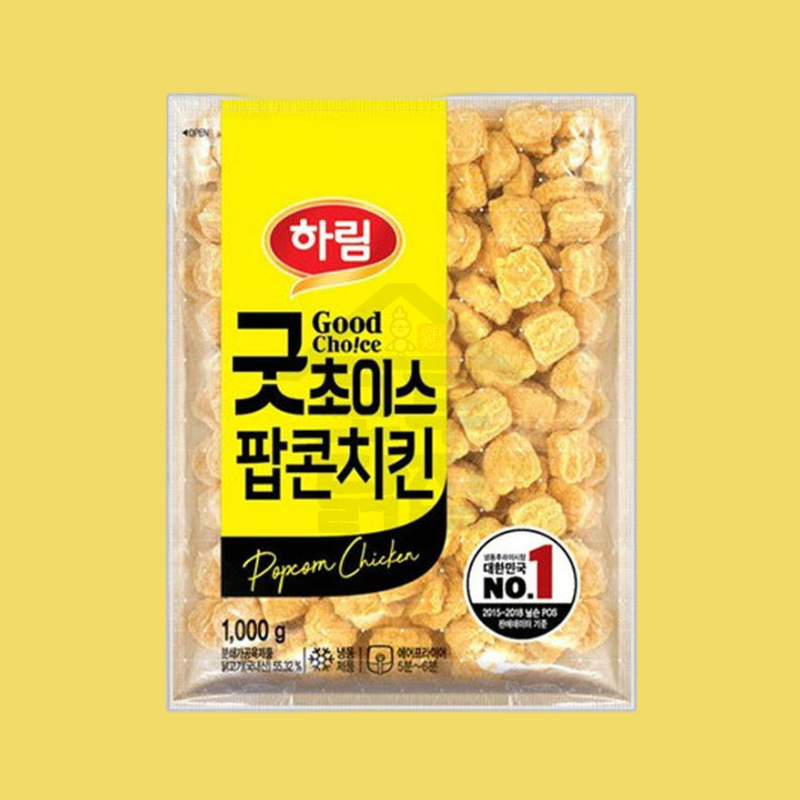 하림 굿초이스 팝콘치킨 1kg 대용량 콜팝 맥팝 고소한맛 - 상품 이미지