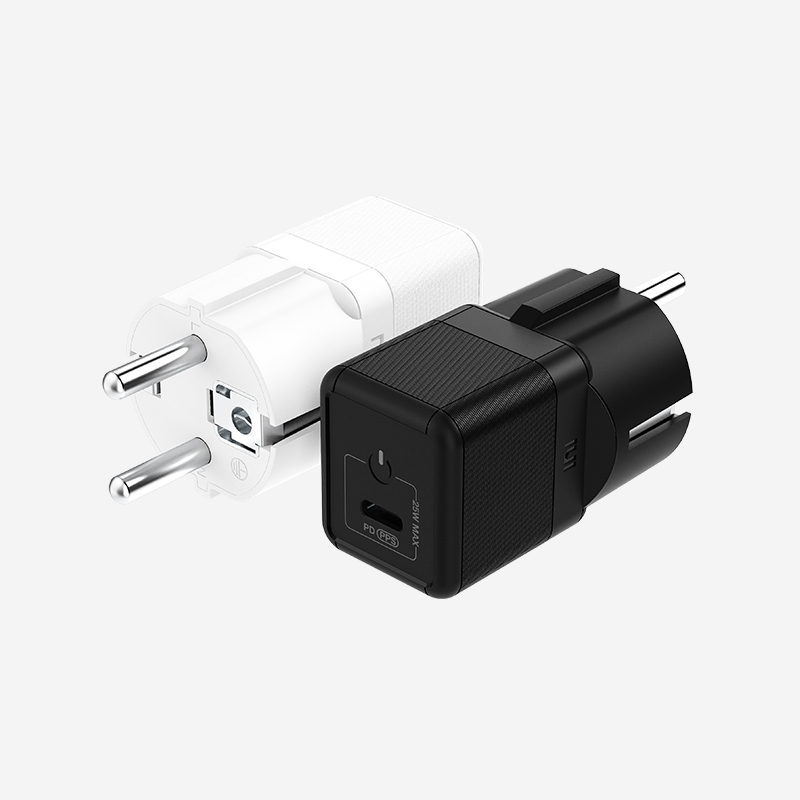 USB PD 25W PPS GaN 접지 초고속 미니 충전기 GM110 화이트