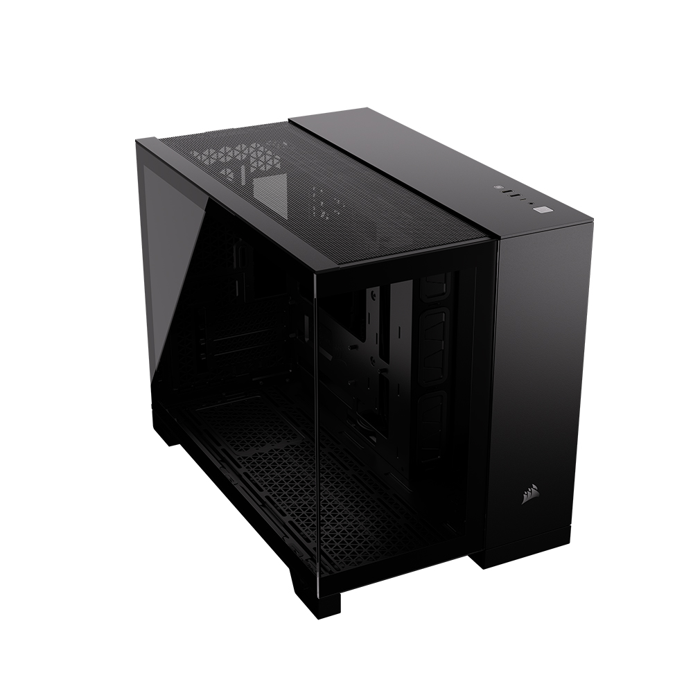 커세어 2500X 마이크로 ATX 듀얼 챔버 PC케이스 블랙 - 메인 이미지