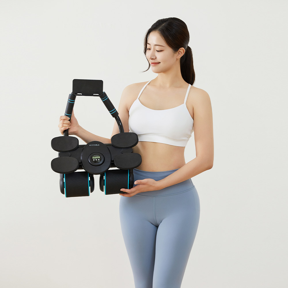핏에이블 쿼드 AB슬라이드 롤아웃 복근롤러 AB롤아웃 슬라이더 초급자용 - 상세 이미지 3