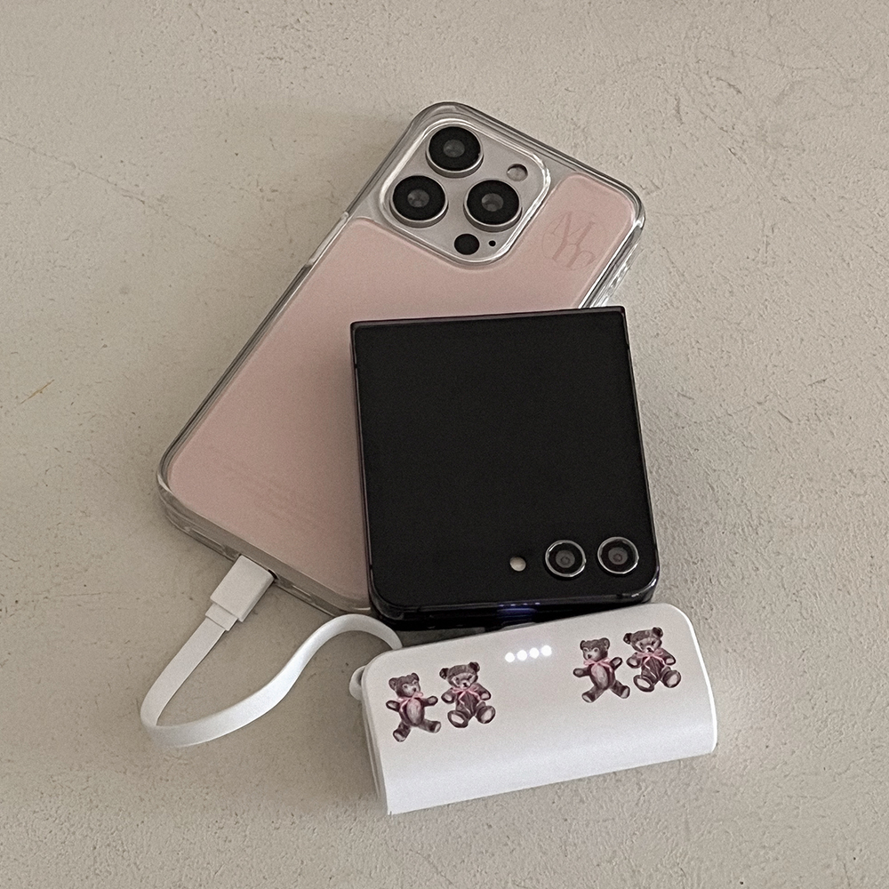 drawing teddy bear 디자인 [도킹형 보조배터리]