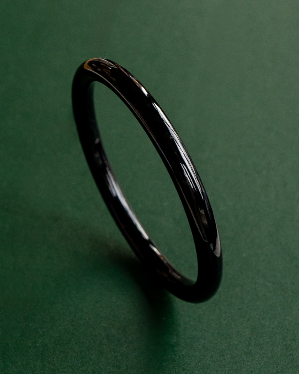 A 제이드 흑옥 옥팔찌 뱅글 Deep Black Jade Bangle - 상세 이미지 2