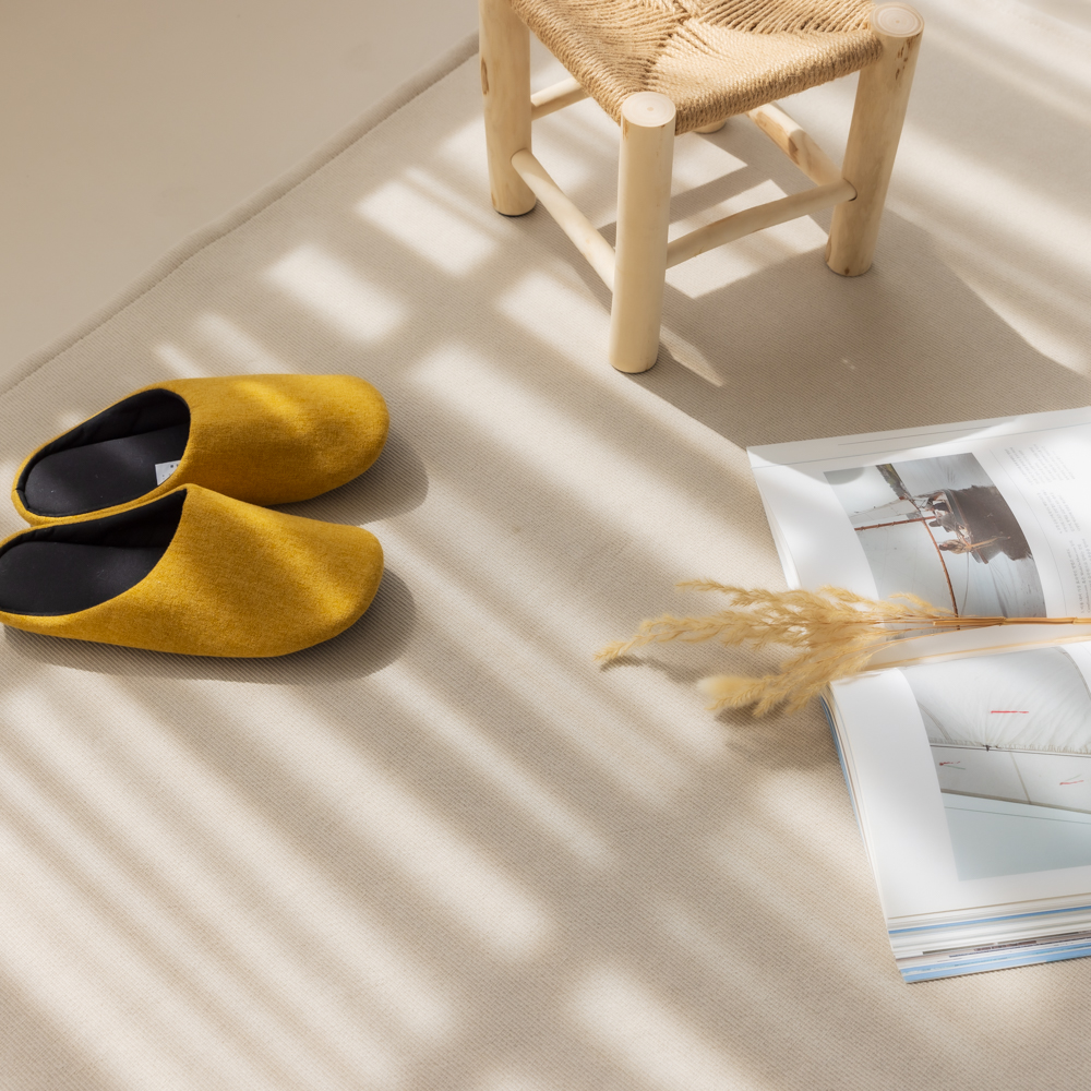 순면 스트라이프 방수 러그 먼지없는 사계절 아이방 거실카페트 베이지, 265x200cm