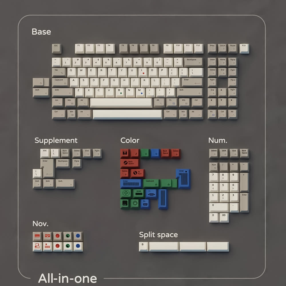 ZenithKey 5160 PBT 염료승화 키캡 All-in-one - 메인 이미지