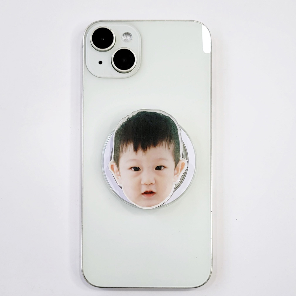 아크릴 키링 포토 커플 강아지 고양이 아기 얼굴 반려동물 키링 주문제작