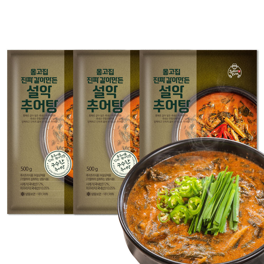 옹고집 진짜 갈아만든 설악 추어탕 500g 3팩
