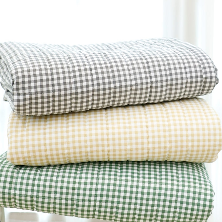 마이컬렉션 면 카페트 국산 거실 패드 바닥 누빔 러그 리얼체크 200x110