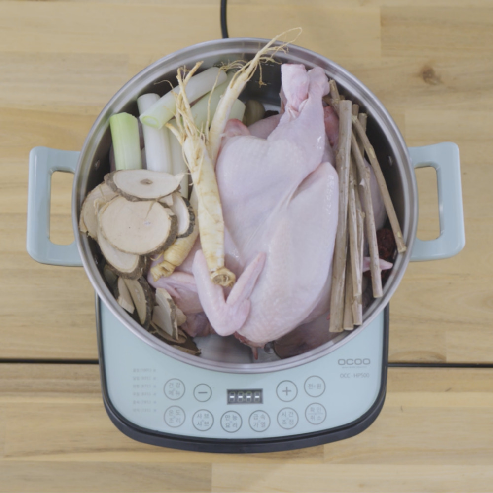 [홈쇼핑 히트 상품] 오쿠 멀티 쿠커 앤 찜기 전기 냄비 5리터 OCC-HP500