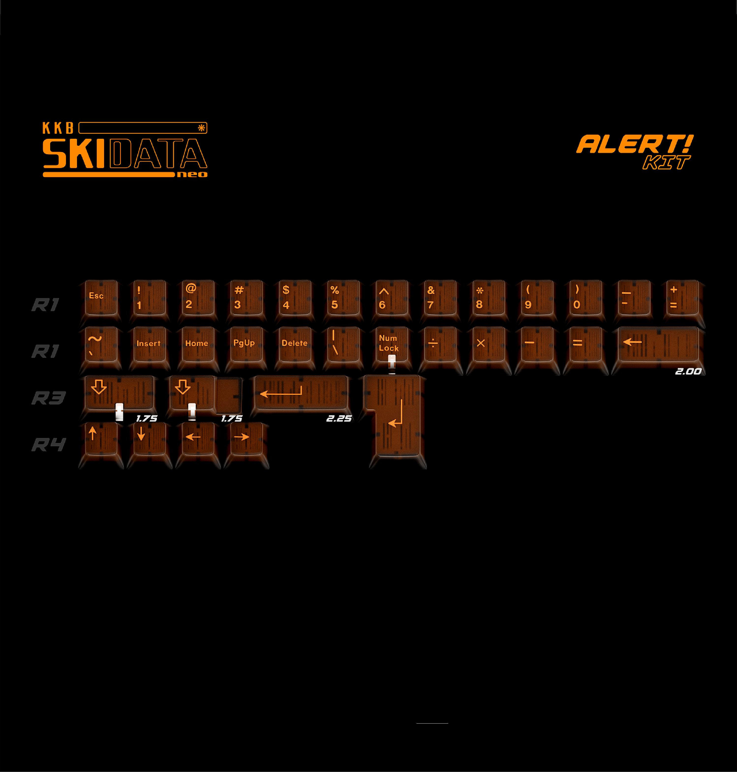 KEYKOBO Skidata neo 키캡 추가구성 얼럿 킷 등 - 메인 이미지