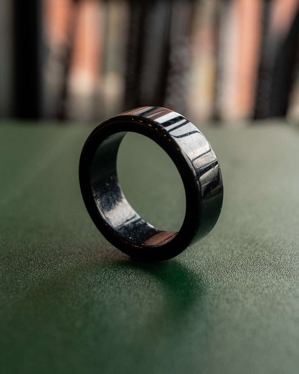 A 제이드 흑옥 옥반지 Flat Black Jade Ring : 예작쥬얼리