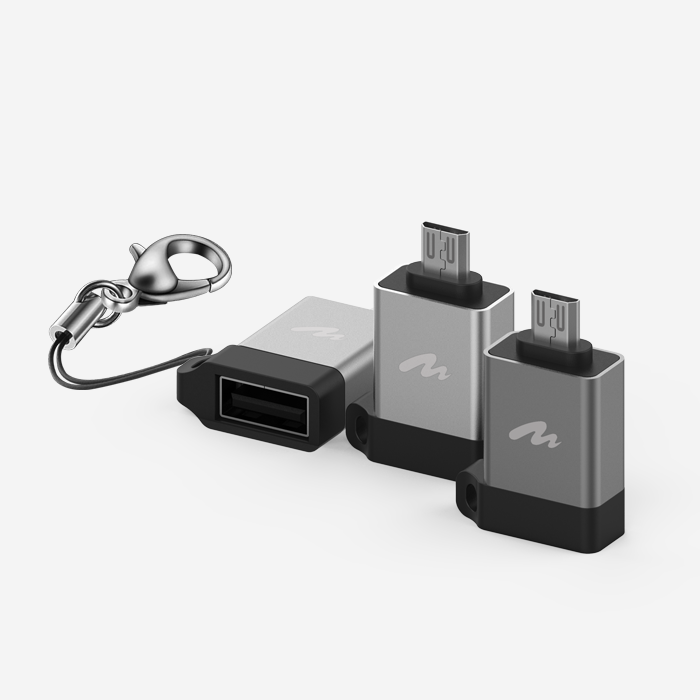 키링 마이크로 5핀 OTG 젠더