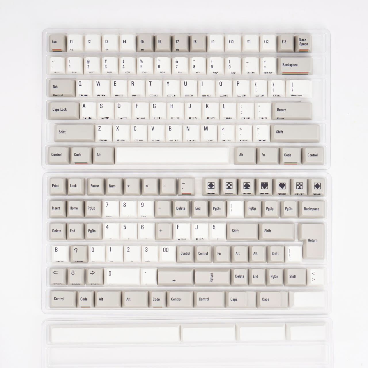 Alephkey C64 Dark PBT 염료 승화 체리 키캡 베이스킷 - 상품 이미지