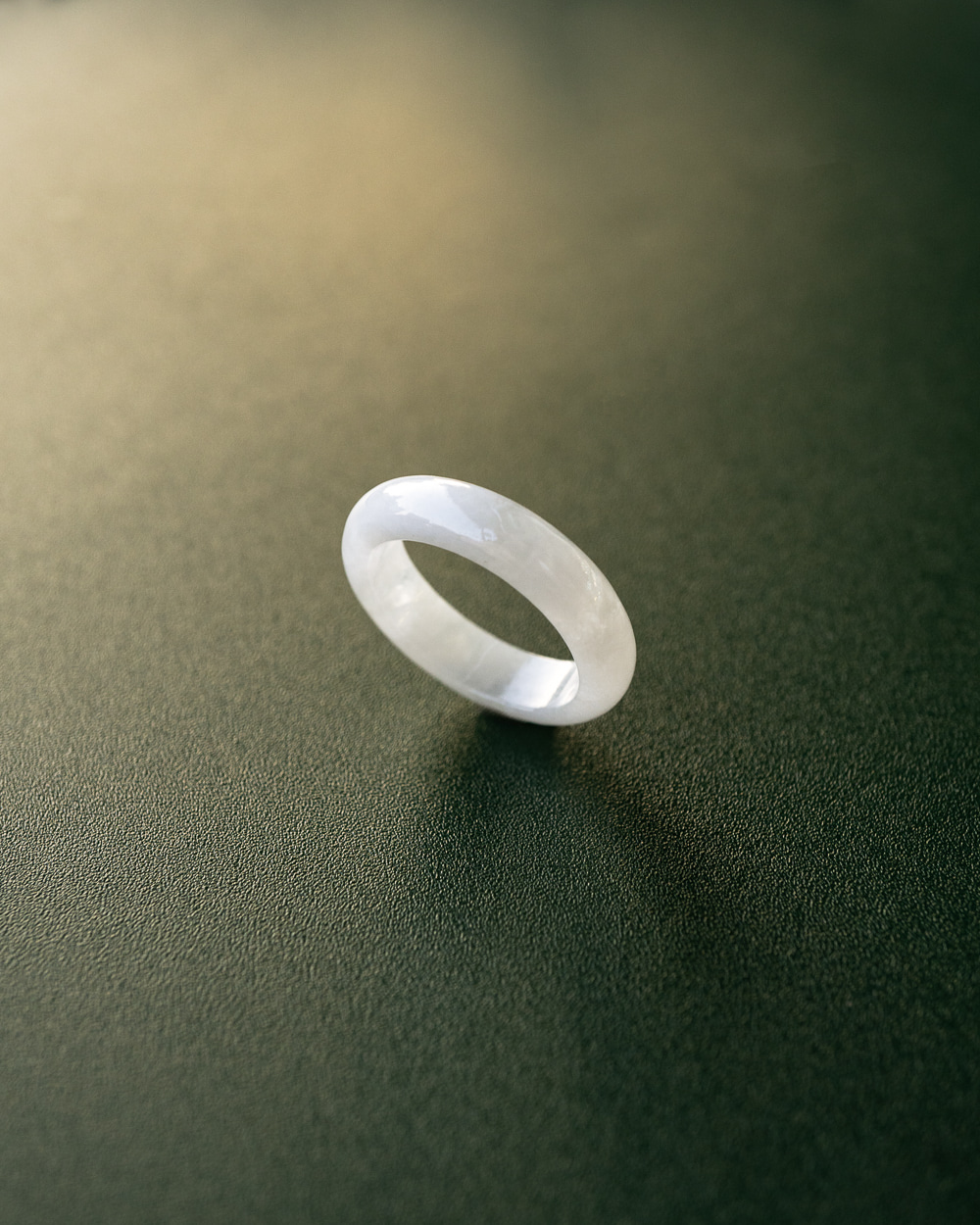 A 제이드 옥반지 Snow White Jade Ring : 예작쥬얼리