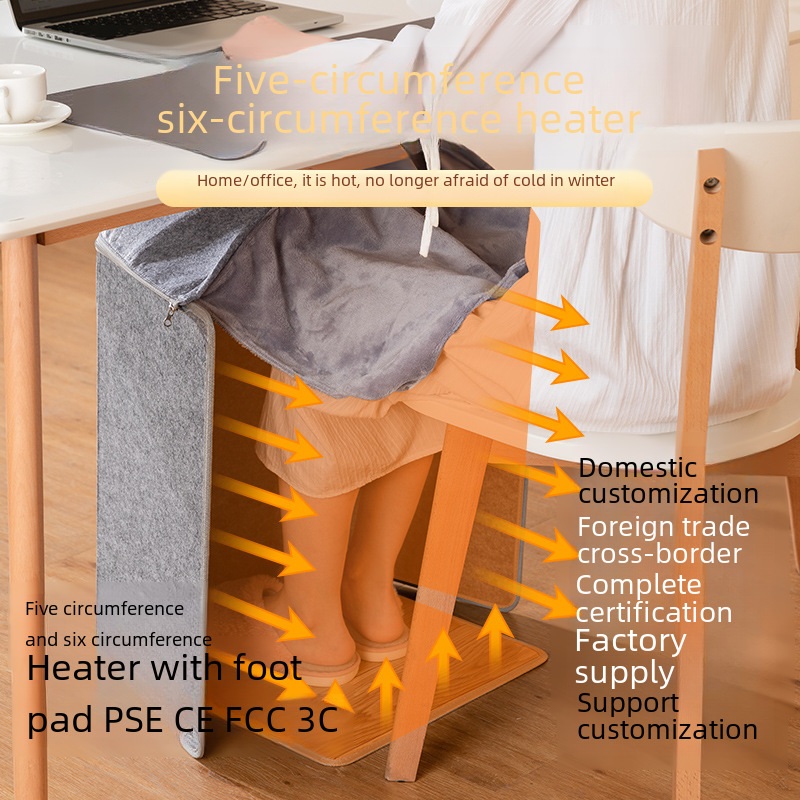히팅패드 파티션 5면 무릎담요 전기히터 난로 사무실 발난로 온열기
