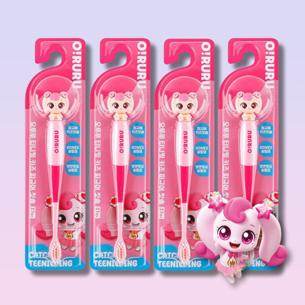 [무배]캐치티니핑 칫솔 하츄핑 4개 피규어 칫솔 어린이집 유아