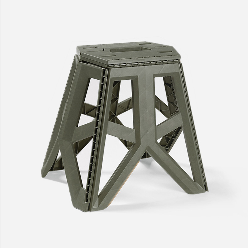 KOOLMAN(쿨맨) 원터치 접이식 캠핑 스툴 A형 대, 올리브그린, 1개