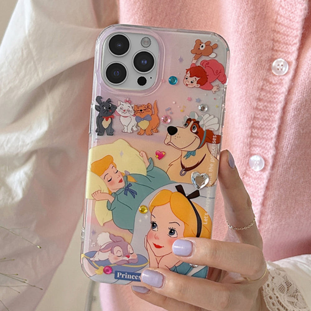 앨리스 큐빅 캐릭터 케이스 공주, 아이폰15 프로