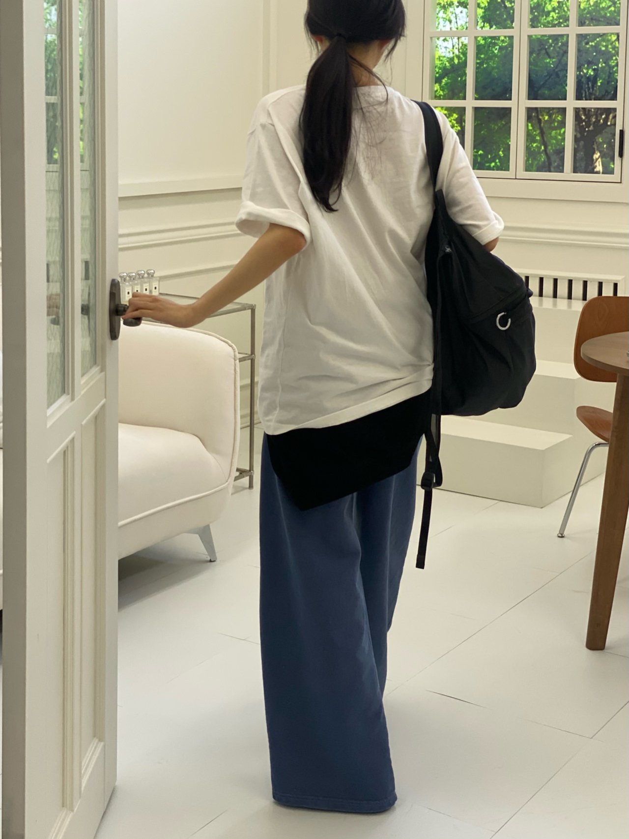 피그먼트 일자 바지 간절기 봄 워싱 밴딩 팬츠 상세 이미지 11