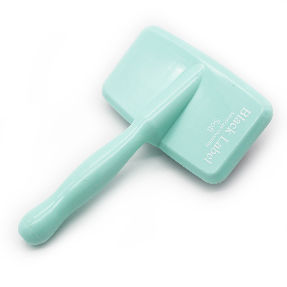 실버라인펫 블랙라벨 소프트 슬리커 피부 저자극 강아지 고양이 브러쉬 빗